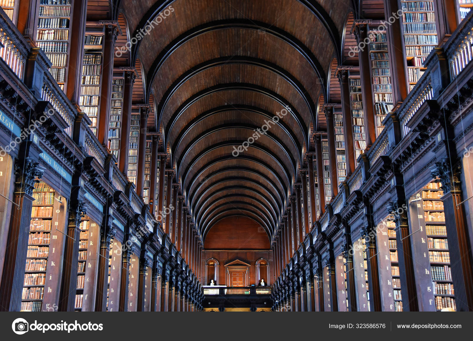 Long Room Old Library Trinity College Dublin Stock Photo by ©YAYImages