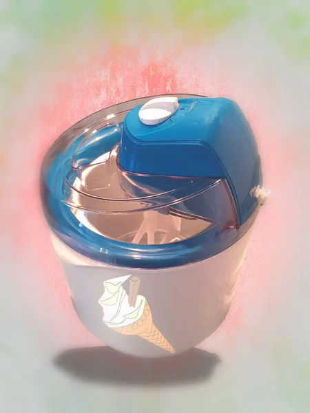 Домашнее Мороженое Машина Приготовления Мороженого — стоковое фото