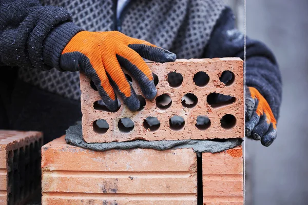 Pedreiro Construção Pedreiro Trabalhador — Fotografia de Stock