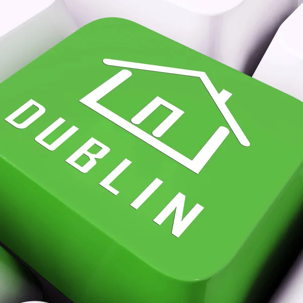 Dublin Apartments Key Representa Compra Bienes Raíces Irish Condo Propiedad — Foto de Stock