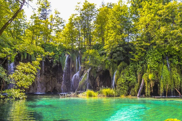 Watervallen Bij Nationaal Park Plitvice Meren — Stockfoto