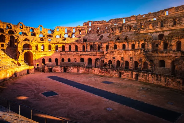 Roman Amphitheater Thysdrus Djem Jem Town Mahdia Governorate Tunisia One — Stock Photo, Image