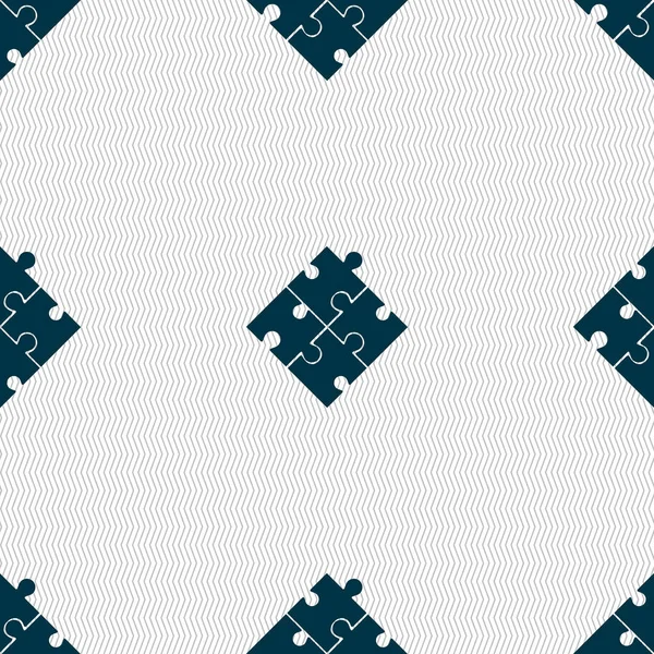 Σημάδι Εικονιδίου Παζλ Απρόσκοπτη Αφηρημένη Φόντο Γεωμετρικά Σχήματα Απεικόνιση — Φωτογραφία Αρχείου