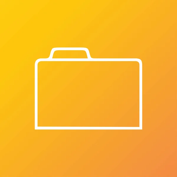 Document Folder Icon Symbol Flat Modern Web Design Long Shadow — Stock Photo, Image