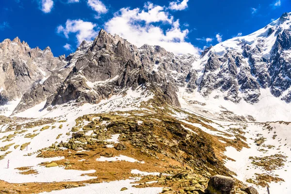 Montañas Nevadas Chamonix Mont Blanc Alta Saboya Alpes Francia — Foto de Stock