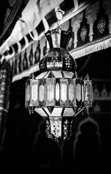 Arabisk Lampa Detalj Gammal Lampa Belysning Tradition Och Orientalisk Dekoration — Stockfoto