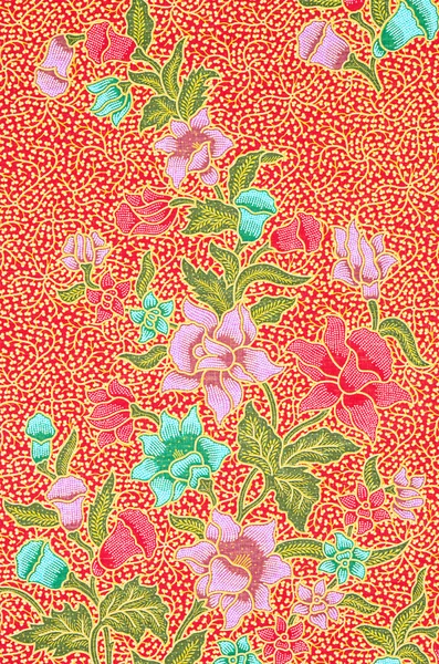 Textura Aproape Frumosului Model Artă Thailandez Batik — Fotografie, imagine de stoc