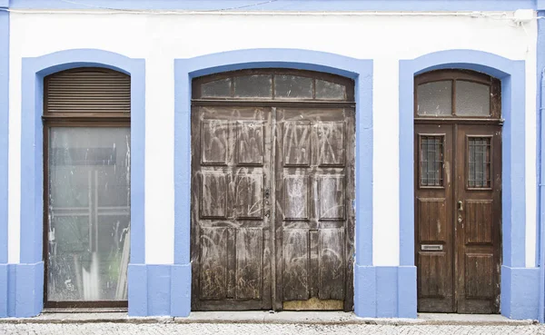 Lissabon Gammal Fasad Detalj Gammal Gata Portugal Turism — Stockfoto