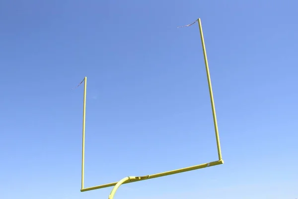 Field goal posts in the end zone