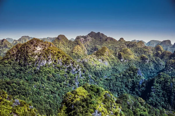 Kameny Hory Cat Island Vietnamu Panoramatická Krajina Vietnam Jihovýchodní Asie — Stock fotografie