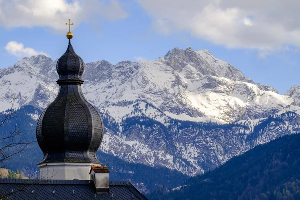 Paesaggio Immagini Garmisch Partenkirchen Primavera — Foto Stock