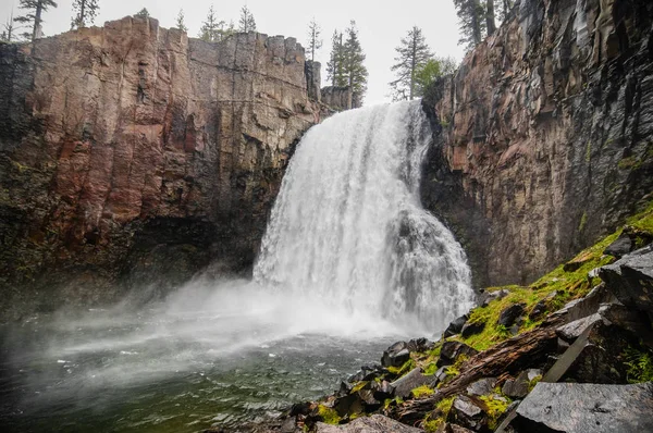 Vibow Falls Devils Postpile National Monument Ansel Adams Wilderness Inyo — 스톡 사진