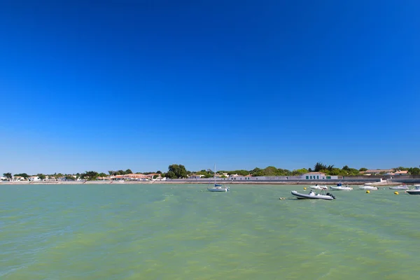 Ile Barcos Puerto Aldea Francesa Flotte — Foto de Stock