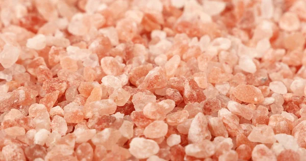 Textura Fondo Grandes Cristales Rosa Sal Del Himalaya Vista Ángulo — Foto de Stock