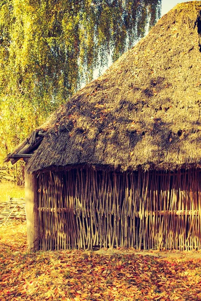 Kleine Hut Voor Beschutting Eenvoudige Stijl Zicht — Stockfoto