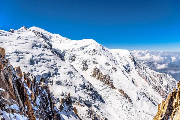 Сніжні Гори Шамоні Монблан Верхня Савойя Альпи Франція — стокове фото