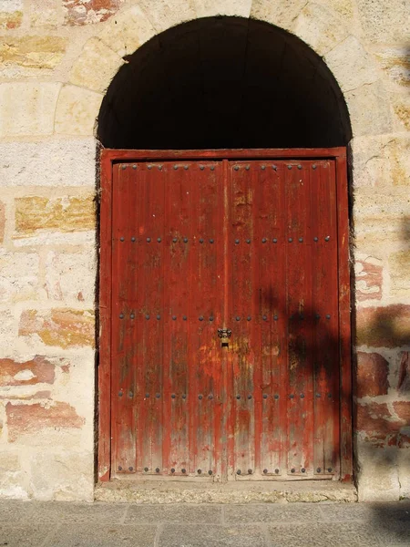 Blick Auf Eine Alte Tür — Stockfoto