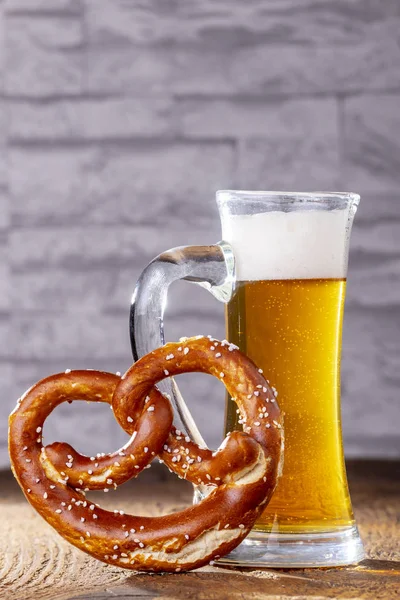 Cerveza Bavariana Pretzel — Foto de Stock