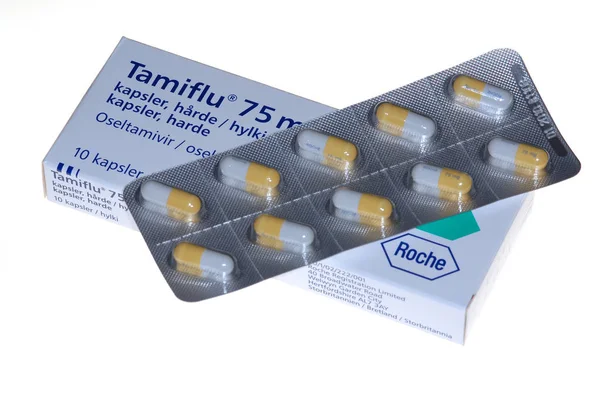 Tamiflu 75Mg Roche Foco Selectivo — Fotografia de Stock