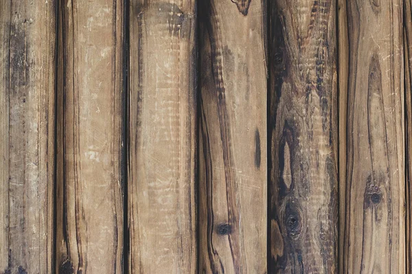 旧的褐色木板作为背景或模板 空白的文字空间 老式木材质感 — 图库照片