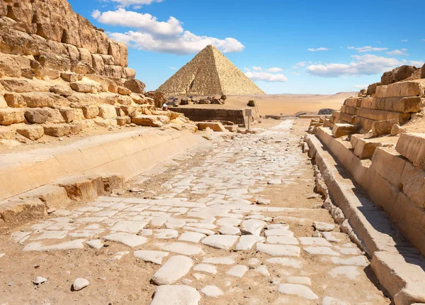Ruins Pyramids Giza Egypt — Stock Photo, Image