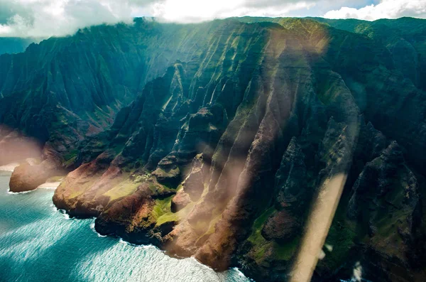 Кауаи Является Четвертым Величине Островом Гавайев Иногда Называют Гарден Айленд — стоковое фото