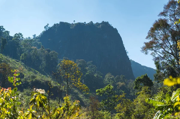 Hora Doi Luang Chiang Dao Přírodní Park Krajina Chiang Mai — Stock fotografie