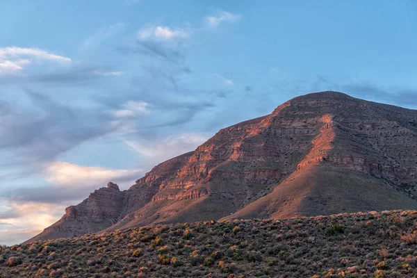 南アフリカ共和国北ケープ州タンクワ カロの夕日の風景 — ストック写真