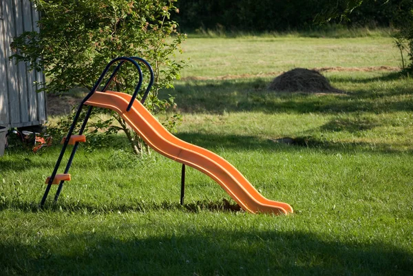 a close up shot of a playground in the park