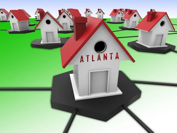 Atlanta Maisons Immobilières Représentent Investissement Immobilier Propriété Vente Biens Aux — Photo