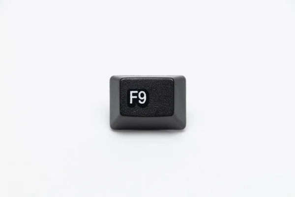 Single Black Keys Keyboard Different Letters — Stock Photo, Image