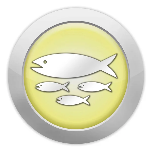 Icon Button Pictogram Fish Hatchery — 스톡 사진