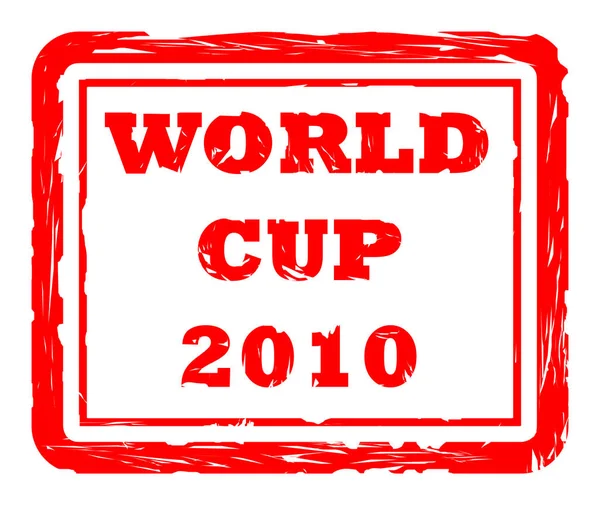 Используется 2010 Мировой Футбол Футбол Красной Марки Изолированы Белом Фоне — стоковое фото