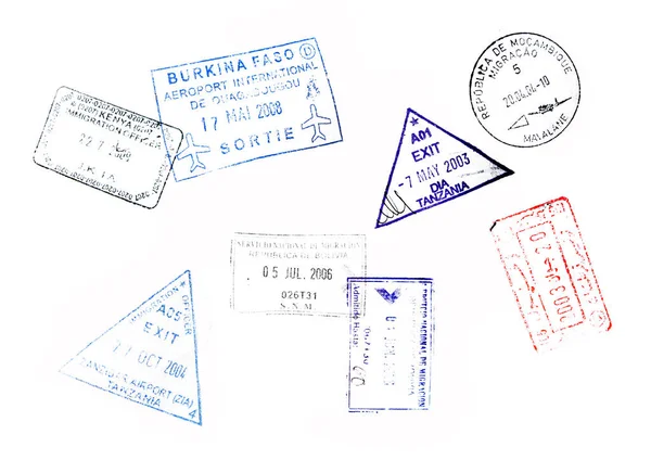 Pasaport Pulları Görünümü Kapat — Stok fotoğraf