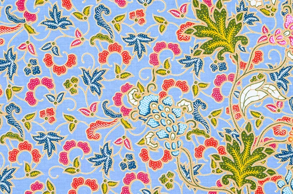 Close Textuur Van Mooie Van Kunst Thai Batik Patroon — Stockfoto