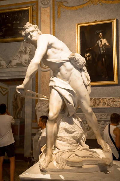 Rome Olaszország 2018 Augusztus Gian Lorenzo Bernini Remekműve David Kelt — Stock Fotó
