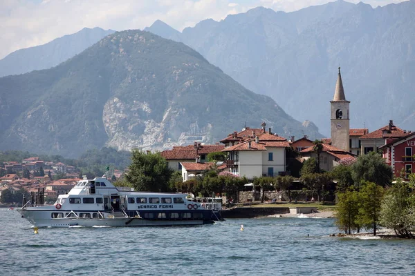 Die Isla Pescatori Dem Lago Maggiore Der Lombara País Keystone — стоковое фото