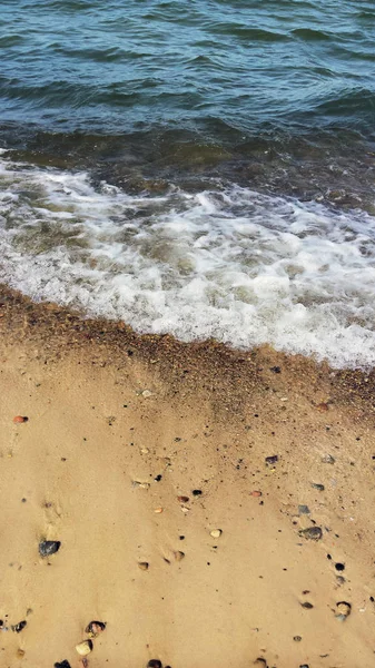Пісок Хвиля Крупним Планом Літній Час Фону — стокове фото