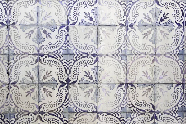 Típicos Azulejos Decorativos Azulejos Antiguos Detalle Lisboa Arte Decoración —  Fotos de Stock