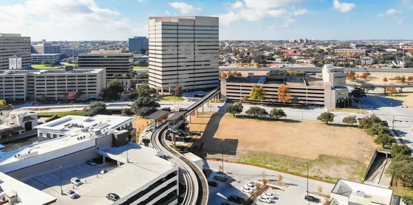 Vista Aérea Panorámica Del Centro Las Colinas Irving Texas Sistema —  Fotos de Stock