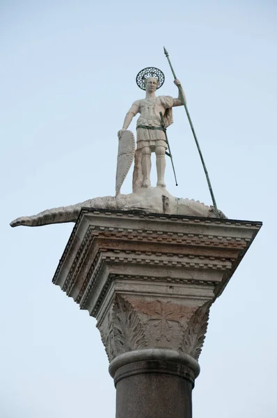 Estatua San Marcos Venecia Italia — Foto de Stock