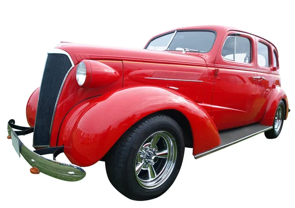 1937 Chevrolet Master Sedán Deluxe Aislado Con Camino Recorte —  Fotos de Stock