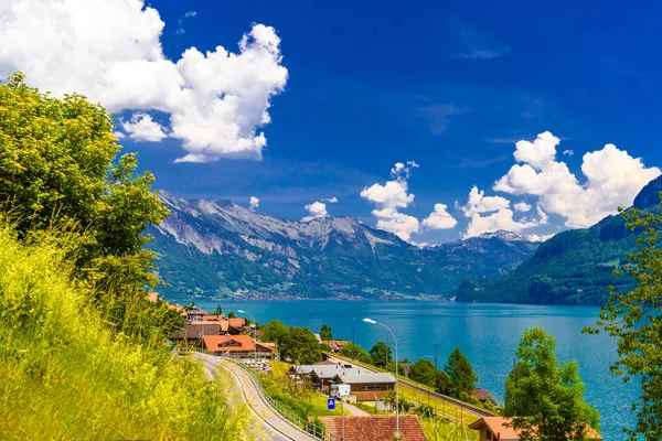 Jezioro Brienz Oberried Brienzersee Interlaken Oberhasli Berno Szwajcaria — Zdjęcie stockowe