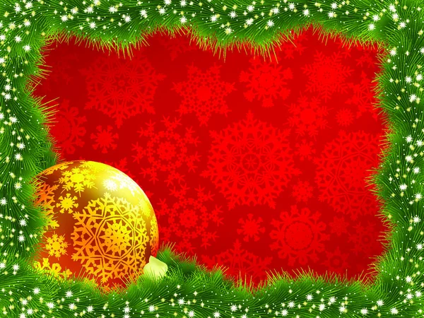 Elegante Navidad Con Ramas Árbol Copos Nieve Archivo Vectorial Eps — Vector de stock
