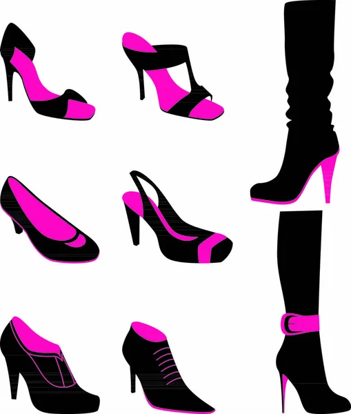 Εικονογράφηση Διάνυσμα Eps Γυναικεία Παπούτσια — Διανυσματικό Αρχείο