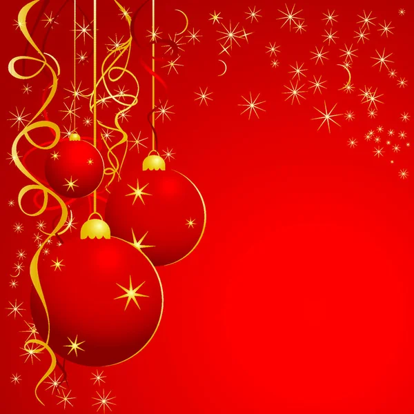 Illustration Noël Pour Design Couleur Rouge — Image vectorielle