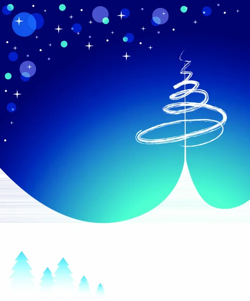 Fundo Natal Azul Ilustração Vetorial —  Vetores de Stock