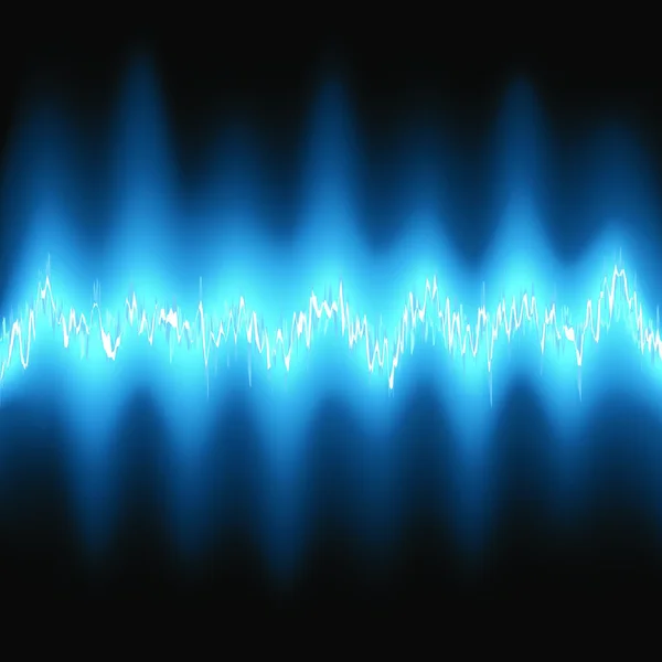 Αφηρημένη Μπλε Λάμψη Συχνότητα Κυματομορφές Eps Διανυσματικό Αρχείο Που Περιλαμβάνεται — Διανυσματικό Αρχείο