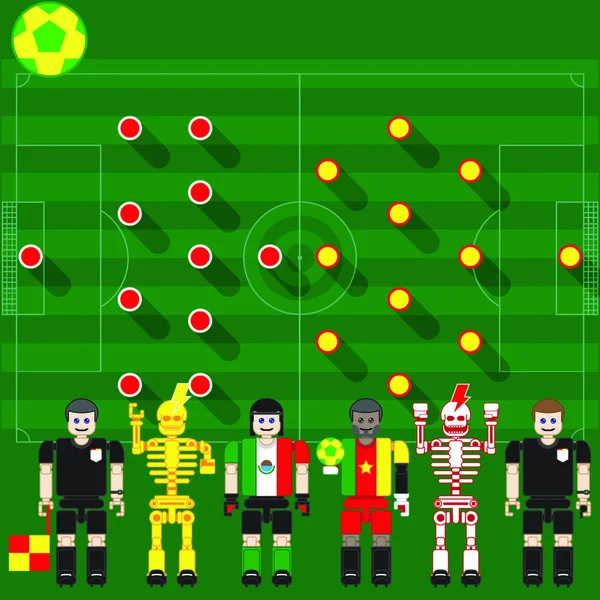 Groepsfase Wedstrijd Het Tegenovergestelde Van Competitie Groep Positie Van Speler — Stockvector