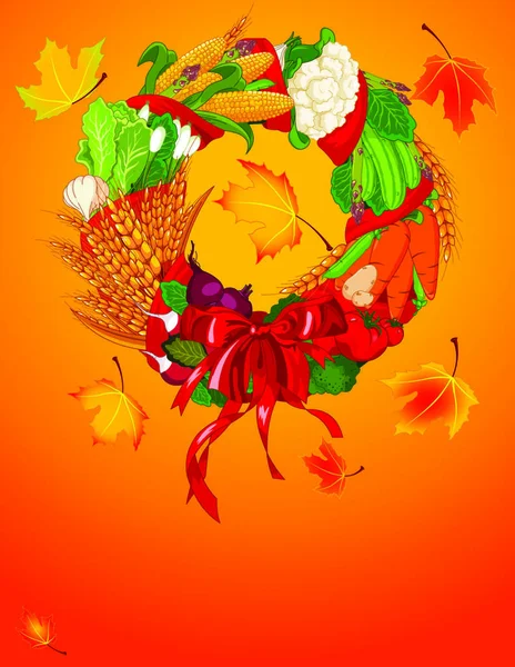 Autumn Welcome harvest background
